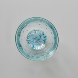 水下花玻璃，淺藍色 第3張的照片
