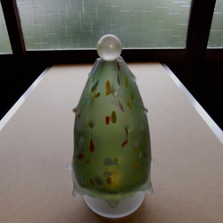 聖誕樹，燭台，深綠色（帶仿製蠟燭） 第5張的照片