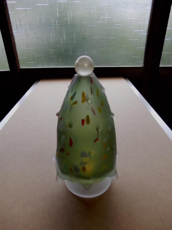 聖誕樹，燭台，深綠色（帶仿製蠟燭） 第5張的照片