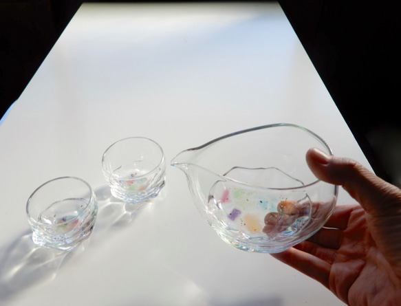 春うらら・金雲母の酒器セット 5枚目の画像