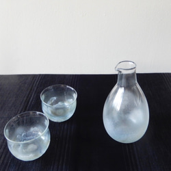 潮騒ぐい呑・徳利　酒器セット 1枚目の画像