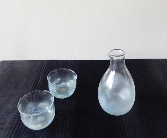 潮騒ぐい呑・徳利　酒器セット 1枚目の画像