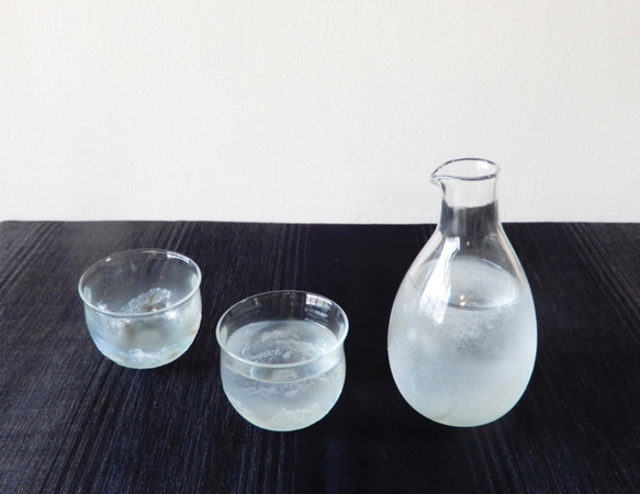 潮騒ぐい呑・徳利　酒器セット 2枚目の画像