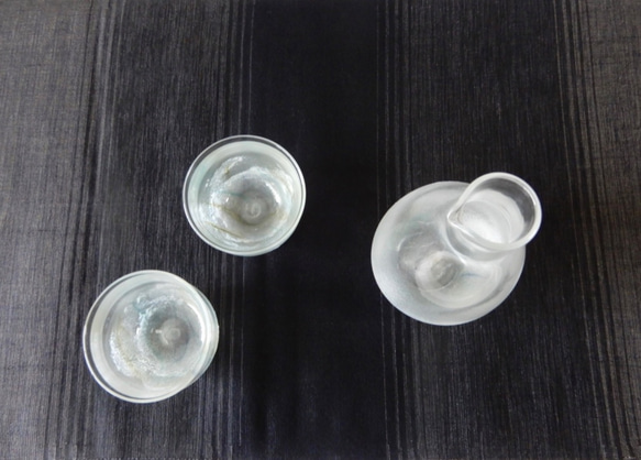 潮騒ぐい呑・徳利　酒器セット 3枚目の画像