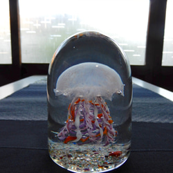 海底漫步水母（粉色）帶LED杯墊 第3張的照片