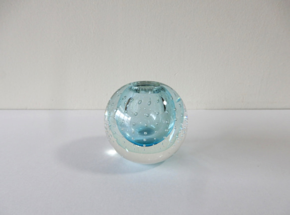 “Hayaka Blue 2022”彩色地球儀花瓶藍色 第3張的照片