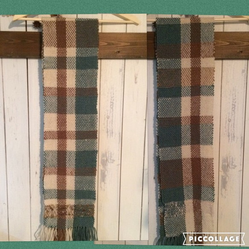 SALE】手織りマフラー（チェック柄） マフラー ことり工房 通販