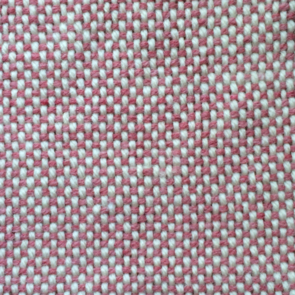 【SALE】手織りのマフラー（白×ピンク） 3枚目の画像