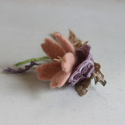 天然植物染 櫻花胸針 也可以當髮夾 訂製款 第7張的照片