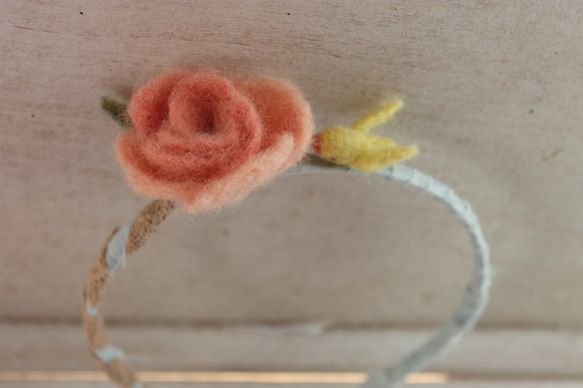 玫瑰金絲雀天然植物染髮箍 需訂做 第5張的照片
