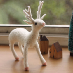 白色馴鹿(大) 聖誕節送禮 交換禮物 最佳選擇 訂製款 第1張的照片