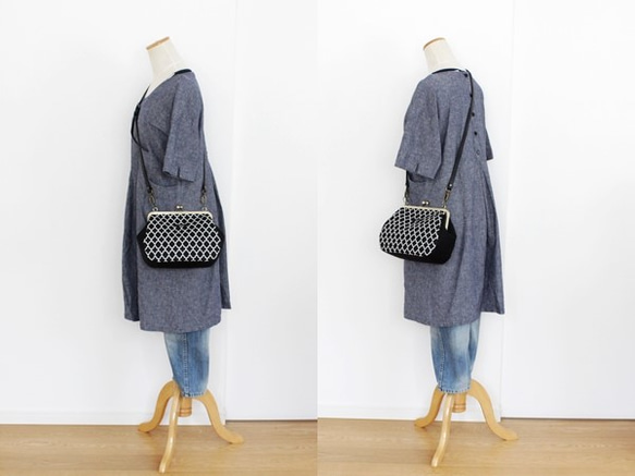 がま口ショルダーバッグ：モロッカン 5枚目の画像