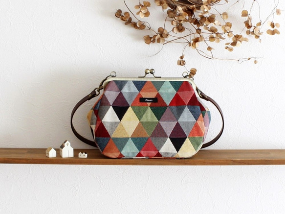 [美品]guriguri がま口bag 美品]guriguri がま口bag