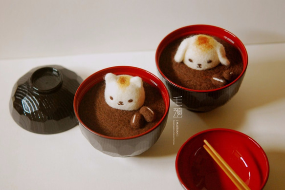 小動物濃湯系列：紅豆年糕湯 第3張的照片