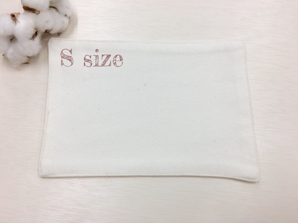 Sサイズ　布ナプキン　折り畳み（二つ折り）オーガニックコットン100％ 2枚目の画像