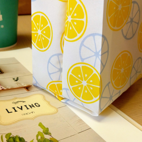 ハニーレモン（淡黄色）。環境に優しい飲料バッグ朝食バッグポータブルユニバーサルバッグ 2枚目の画像