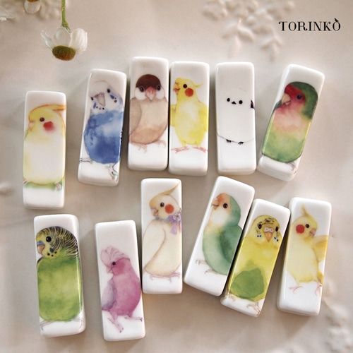 鳥・インコの箸置き5匹セット（80羽から選べる） 箸・箸置き TORINKO