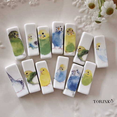 鳥・インコの箸置き5匹セット（80羽から選べる） 箸・箸置き TORINKO