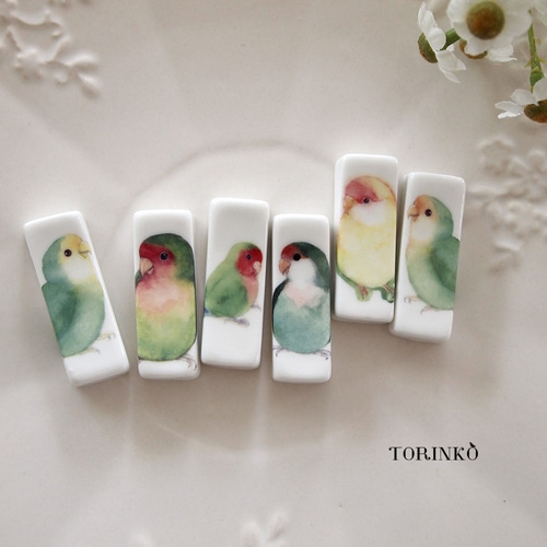 鳥・インコの箸置き5匹セット（80羽から選べる） 箸・箸置き TORINKO