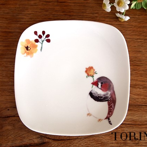 キンカチョウ 美濃焼き お皿 大皿 TORINKO 通販 3292828｜Creema
