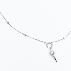 波賽頓鉚釘珍珠項鍊 Poseidon spike pearl necklace 第6張的照片