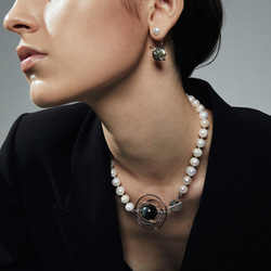 黑潮土星環珍珠項鍊 Kuroshio Saturn pearl necklace 第4張的照片