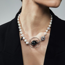 黑潮土星環珍珠項鍊 Kuroshio Saturn pearl necklace 第5張的照片