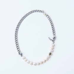 波賽頓不鏽鋼珍珠手鍊項鍊 兩用款設計 multifunctionl jewelry 第1張的照片