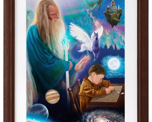 大天使ラジエル 絵画 エクタ・マコト 通販 4255335｜Creema(クリーマ