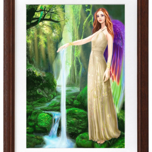 大天使アリエル 絵画 エクタ・マコト 通販 4255364｜Creema(クリーマ)