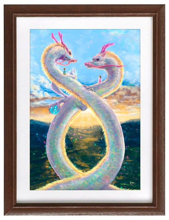 夫婦龍 〜恋人〜 絵画 エクタ・マコト 通販 7905060｜Creema(クリーマ