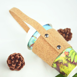 【手感軟木】可水洗 防潑水 環保飲料杯套/飲料提袋-經典碎紋/繽紛彩紋 禮物 第5張的照片