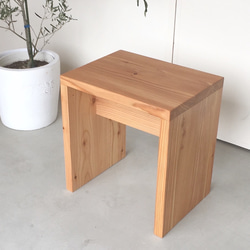 Larix square stool 04* 2枚目の画像