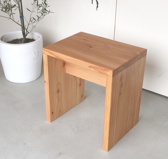 Larix square stool 04* 2枚目の画像