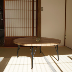 Crenata Φ60(W) 座卓 まるいテーブル 3枚目の画像
