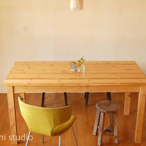 ヒュッゲな生活 オールドパインスタイル ダイニングテーブル 12*70