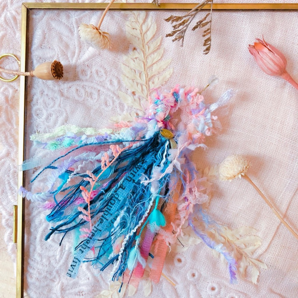 [ナンシーの]秋冬の新作&lt;夢の夢のキャッチャー&gt;日本の手染めラインの織り絡みのイヤリングでいっぱいのボヘミアン 4枚目の画像