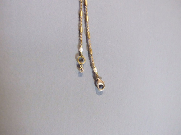 圓氐『輕旅行』墨墨狂想短項鍊 (B) 深藍色 手工設計 手工製作 微復古 輕珠寶 黃銅飾品 第4張的照片