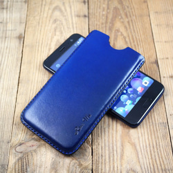 APEE皮手工~塑型手機皮套~~素面寶藍~(HTC U11) 第1張的照片