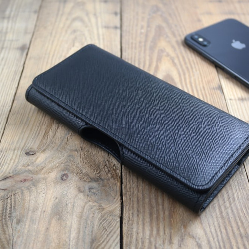 APEEレザーハンドメイド〜携帯電話レザーケース〜横型マグネット 