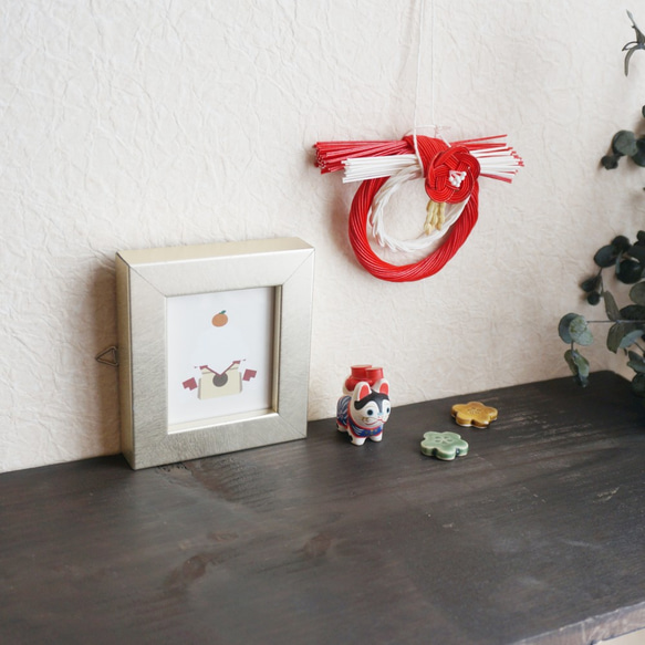 お正月飾り 極小 梅（赤） 4枚目の画像