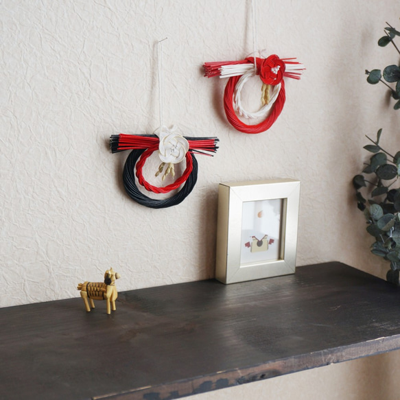 お正月飾り 極小 梅（赤） 5枚目の画像