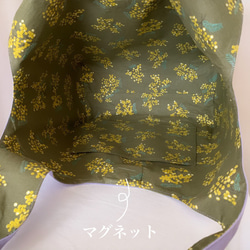 【A4大サイズ】草花手刺繍･綿麻トートバッグ･ライラック色【くが屋】 6枚目の画像