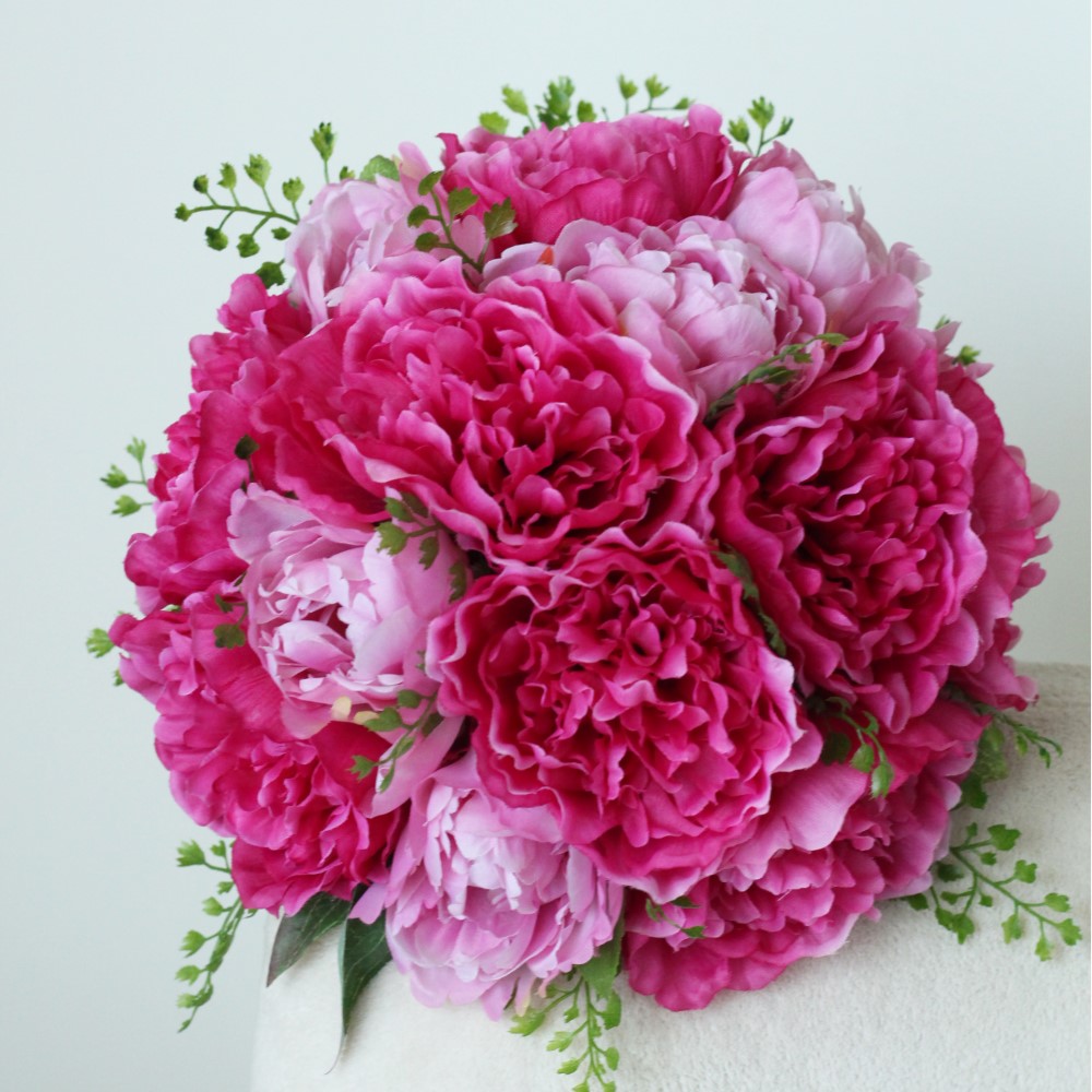 ウェディングブーケ：ピンクシャクヤクMIX（アーティフィシャル） 17,600円