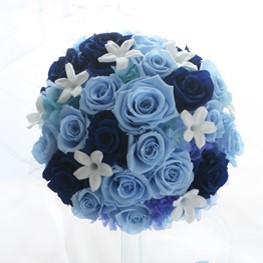 ［オーダーメイド]プリザーブドウェディングブーケ(バラ・ジャスミン)