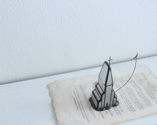 【署名配送】caco オブジェ 教会と月 教会とお月さまのオブジェ（大） その他インテリア雑貨 caco 通販