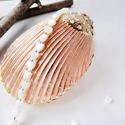 【愛莉兒的珠寶盒】貝殼愛心款手鍊：F160157a 第2張的照片