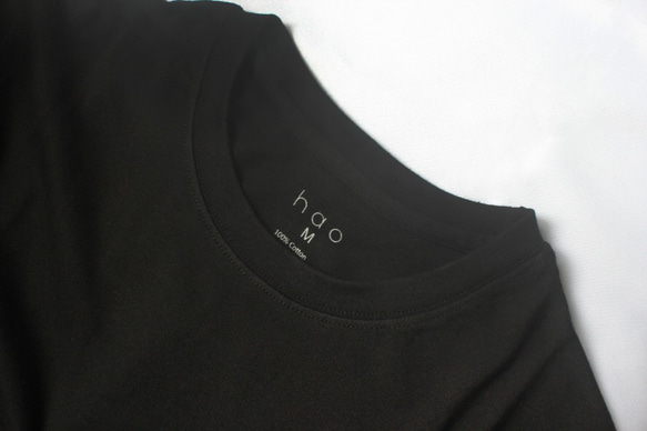 hao Black Cotton Shirts 黑色純棉素T 第4張的照片