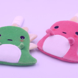 Bucute泡泡龍護身符.御守套.平安符袋/寶寶專用/手工製作/彌月禮物 第1張的照片