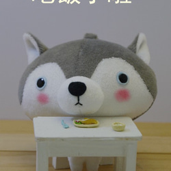 Bucute真真假假哈士齊/手工娃娃/全球限定/手工製作/生日禮物 第8張的照片